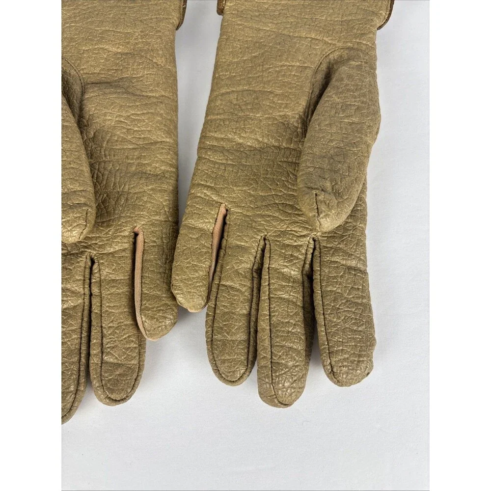 VTG Aris Snuggler Gloves Size R Tan Thick Liner Warm